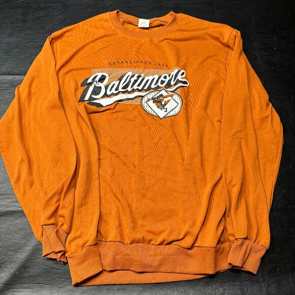 Baltimore Orioles Orange Crewneck Sweatshirt Size M 2024 SGA - Picture 1 of 3
